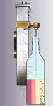 Principe of the  Wine bottle saving system  model GASTRO-LINE