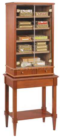 Table Cigar cellar Window for 40 cigar boxes